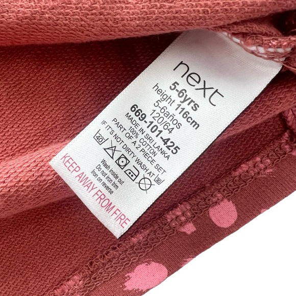 Next official size 5-6 girls 2 piece sweat suit - Picture 5 of 6